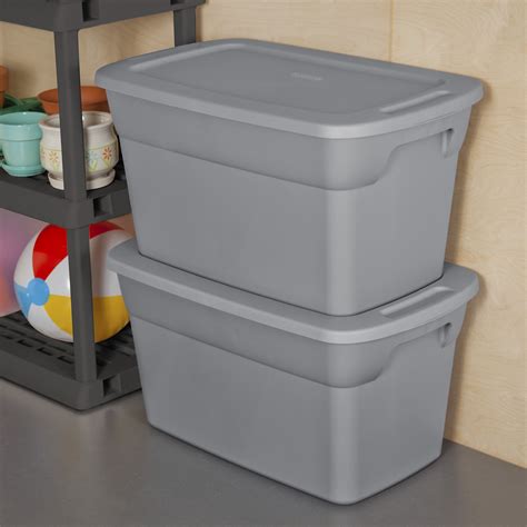 sterilite 30 gal 114 l tote box steel|sterilite 30 gallon tote lid.